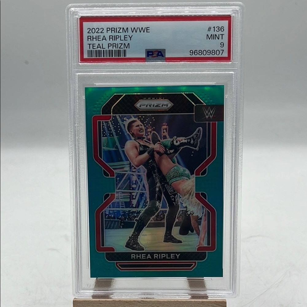 2022 Prizm WWE Rhea Ripley Teal Prizm Card